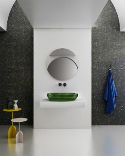 Раковина ABBER Kristall AT2801Emerald 60см зелёный